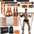 Pilates Bar Kit with Resistance Bands, Heavy Duty Pilates Equipment for Men, Training Bands with Handles for Legs, Hip, Back, Arm, Abs, Chest, Shoulders, Portable Home Gym Workout Equipment