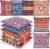 Menkxi 6 Pcs Bohemian Floor Pillows Seating 15 Inch Boho Floor Cushions Sitting Pillows Square Yoga Mandala Meditation Pouf for Living Room Balcony Office Tatami(Classic)